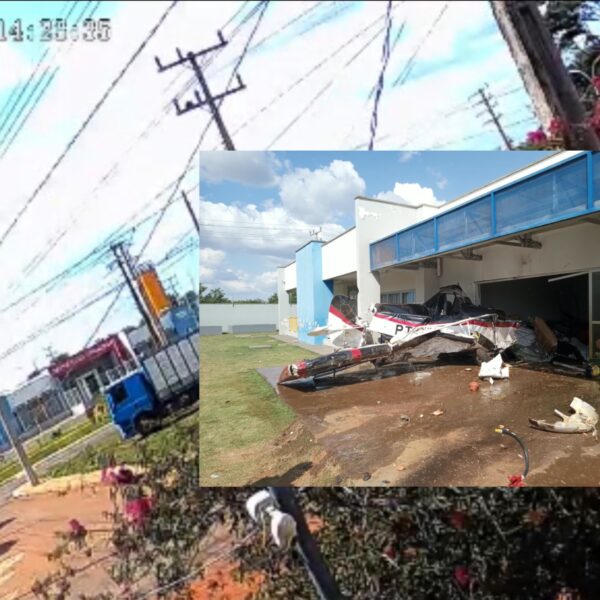 Dia de milagre: vídeo mostra avião caindo e atingindo creche com 180 alunos em MT