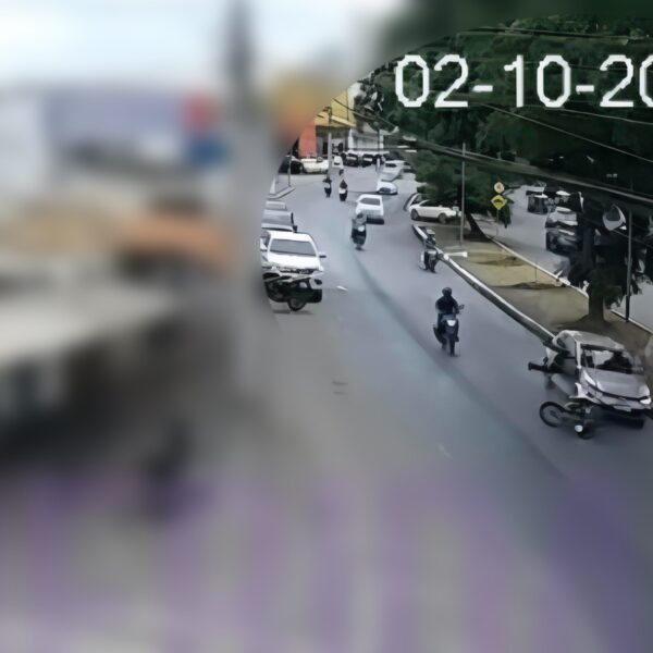 Vídeo mostra momento em que idoso é atropelado e morto ao atravessar avenida em MT
