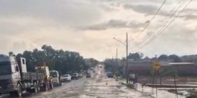 Águas das chuvas escoaram rapidamente na região do Córrego Canivete