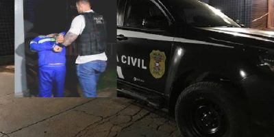 Imagem do homem sendo preso foi capturada por Messias Filho/AGORAMT