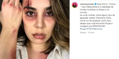 Naiara Azevedo influencia seguidores a denunciar agressões domésticas em post no instagram — Foto: Reprodução/Instagram