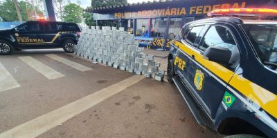 PRF e PF apreendem 685 kg de cocaína em ação conjunta no MT