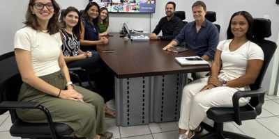 Equipes de engenharia e arquitetura em reunião com o secretário Mykaell Vitorino. Foto: Divulgação